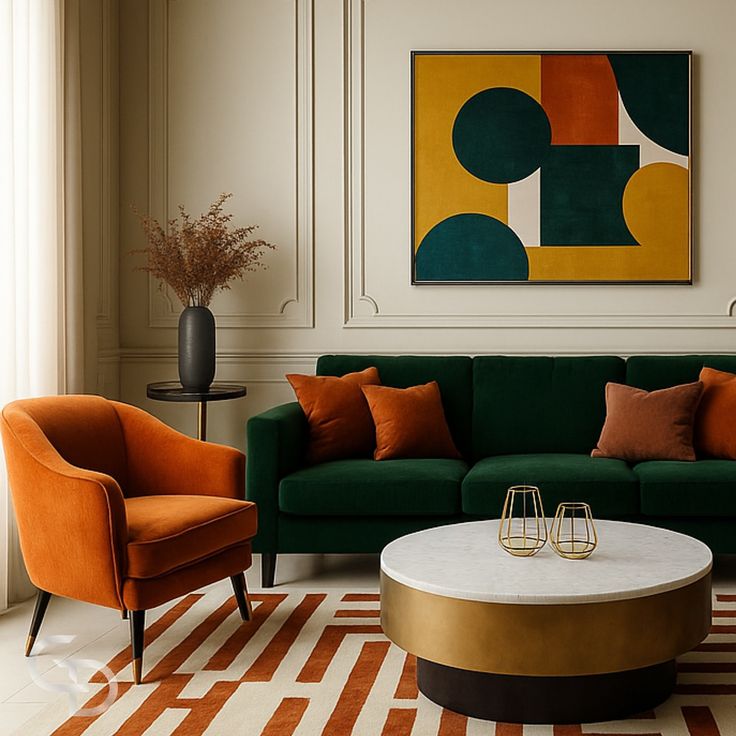 New living room by @casadorauae 🪄🟠